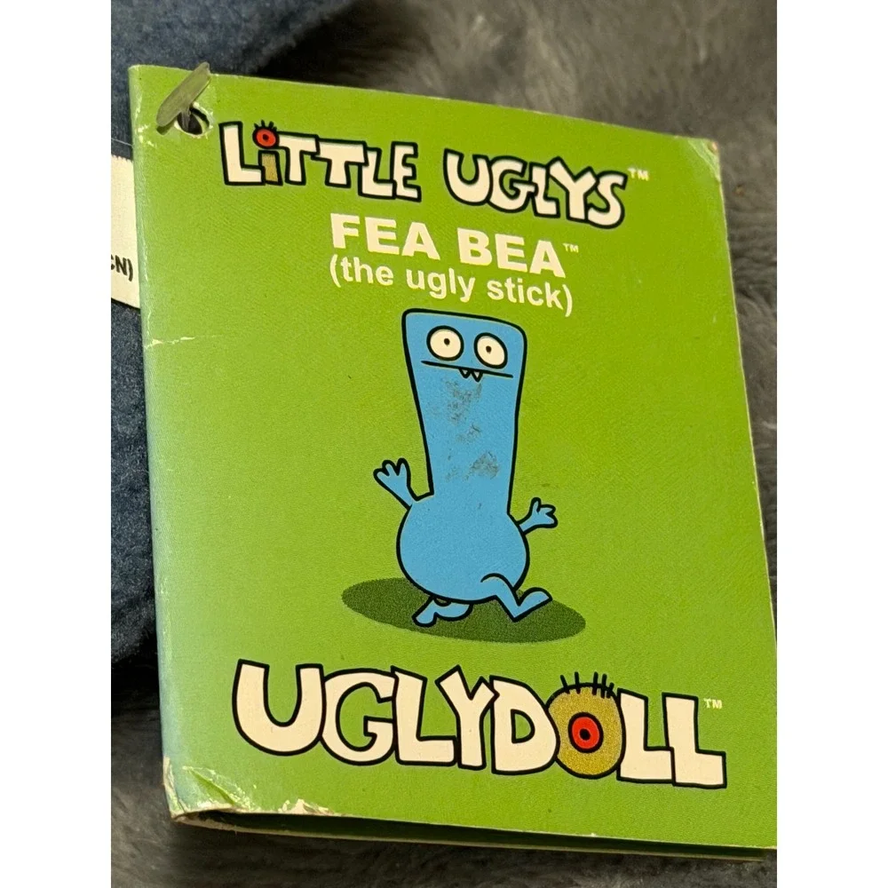 Uglydoll Little Uglys Fea Bea Blue Plush The Ugly Stick Monster NWT 2002 51291